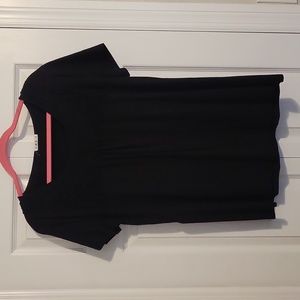 SMX Black Flowy Top Embroidery front XL